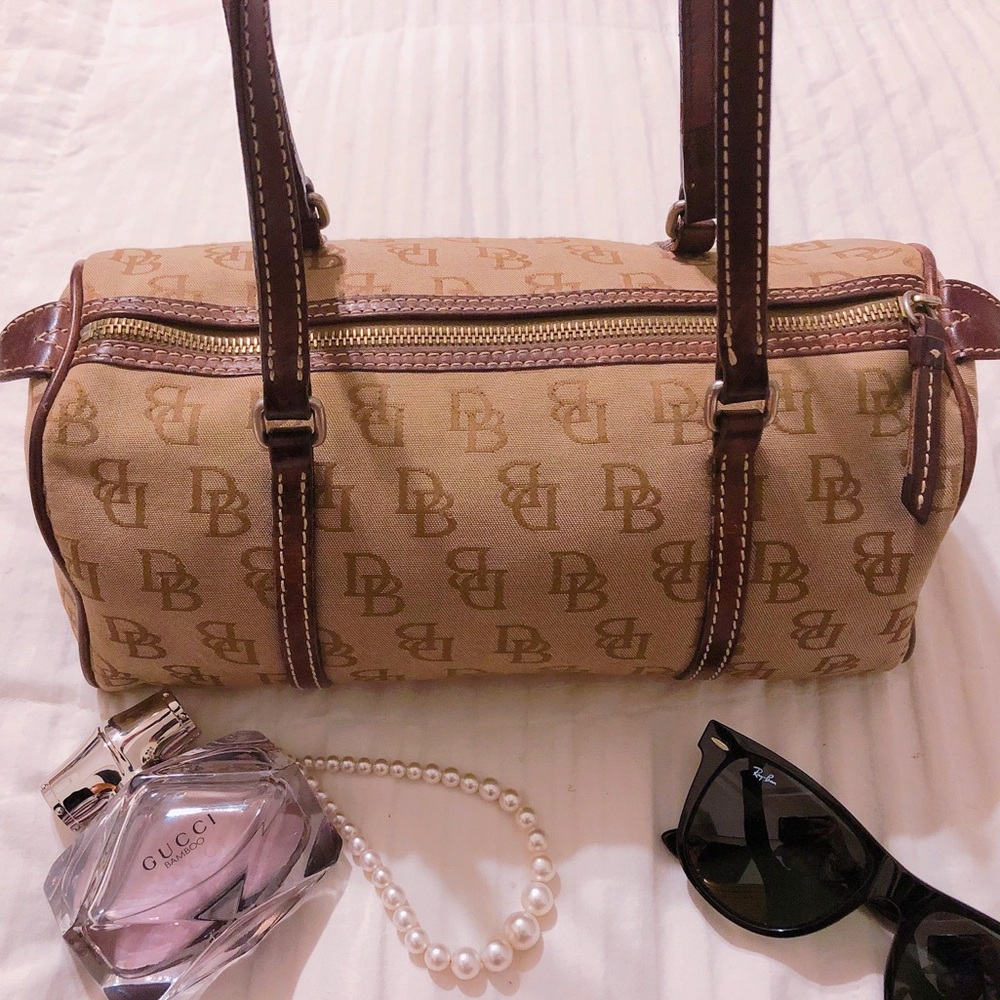 Monogrammed Dooney & Bourke Barrel Bag